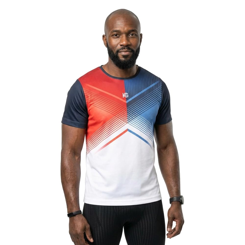 HG Sport Maglietta A Maniche Corte Printed 2XL-3XL