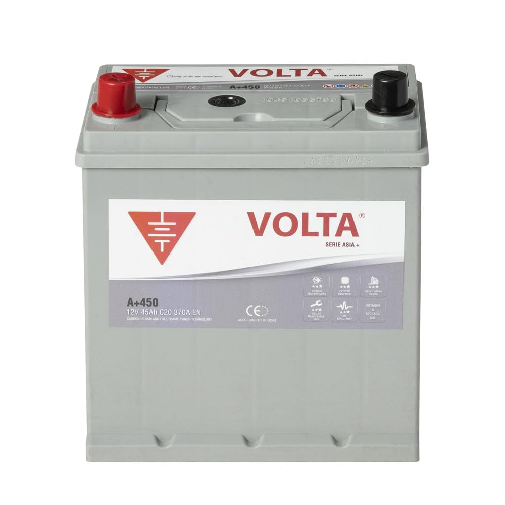VOLTA Bateria de Coche Borne +Izq - Medidas Largo 187 x Ancho 127 x Alto 220 mm