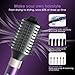 Vincofy 7 in 1 Blow Dryer Brush and Hair Dryer, Hot Hair Styler with Negative Ion 110,000 RPM Hair Straightener Brush for Fast Drying Straightening Curling Voluming, Suitable for All Types,Purple