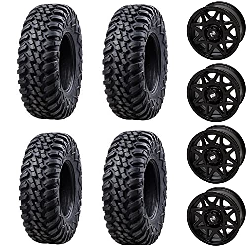 Four 30x10-14 Tusk TERRABITE Heavy Duty 8-Ply Radial UTV Tires mo...