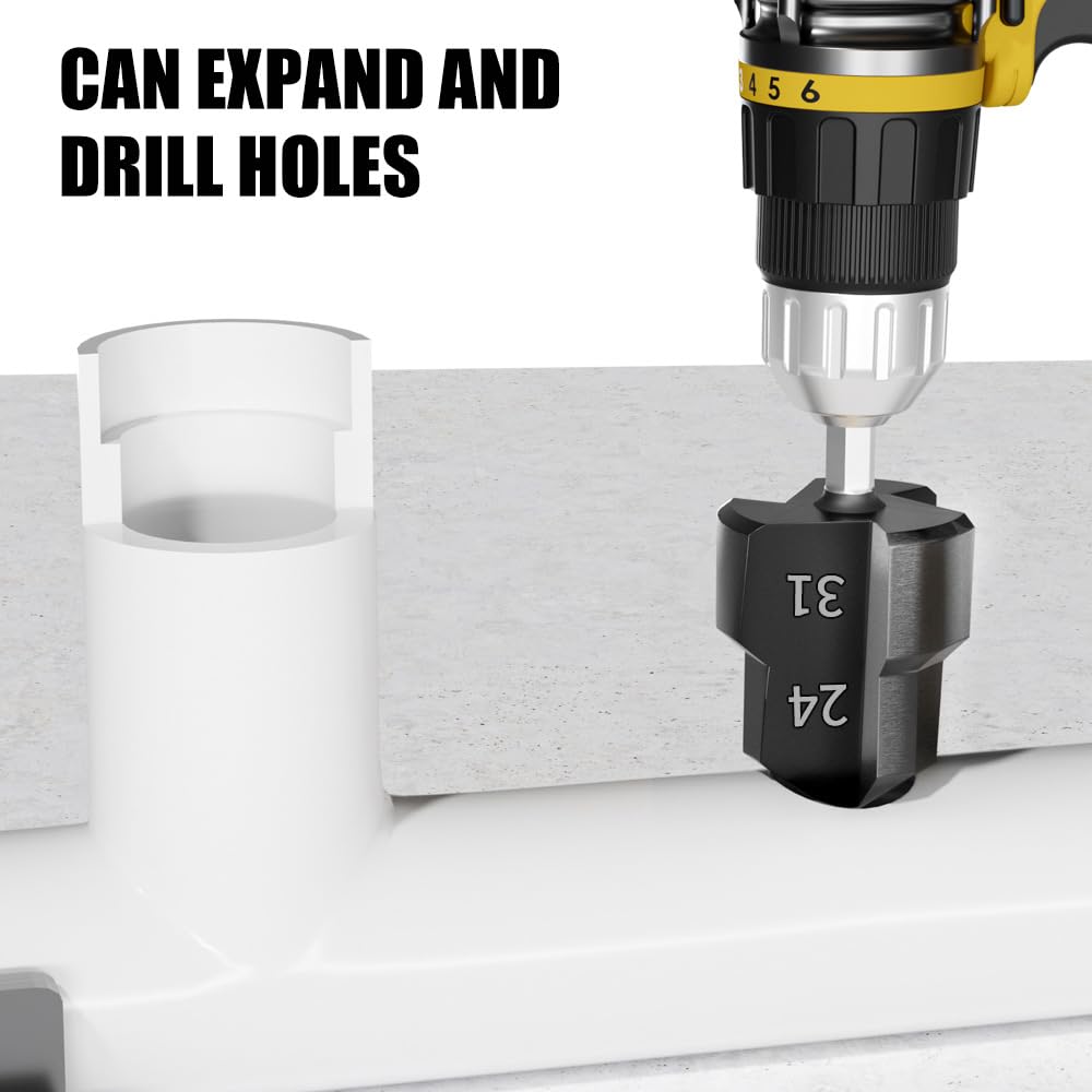Juego de Brocas para Reparación de Tuberías PPR 1-3 Piezas Escariador y Chaflán 20 25 32mm Broca de Tungsteno para Conexión Rápida de Agua y Fontanería(3-piecesetofalloymouthdrills)