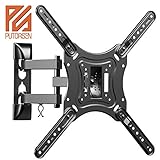 [page_title]-PUTORSEN® TV Wandhalterung Schwenkbare Neigbare Fernseher Wandhalter für die meisten 23-55 Zoll LED, OLED, Plasma und Curved Fernseher oder Monitor bis zu 30kg, max.VESA 400x400mm