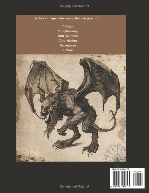 Vintage Dark Ephemera: Scary and Haunting Curated Image Collection Book for Scrapbooking, Collages, Mixed Media, Decoupage, Junk Journals, & Cut and Create Paper Crafts - Image 2