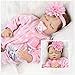ZIYIUI 55cm Muñeco Bebé Reborn Muñecas Niña Ojos Cerrados Bebe Realista Baby Doll Silicona Vinilo Dormir Toddler Magnetismo Juguetes