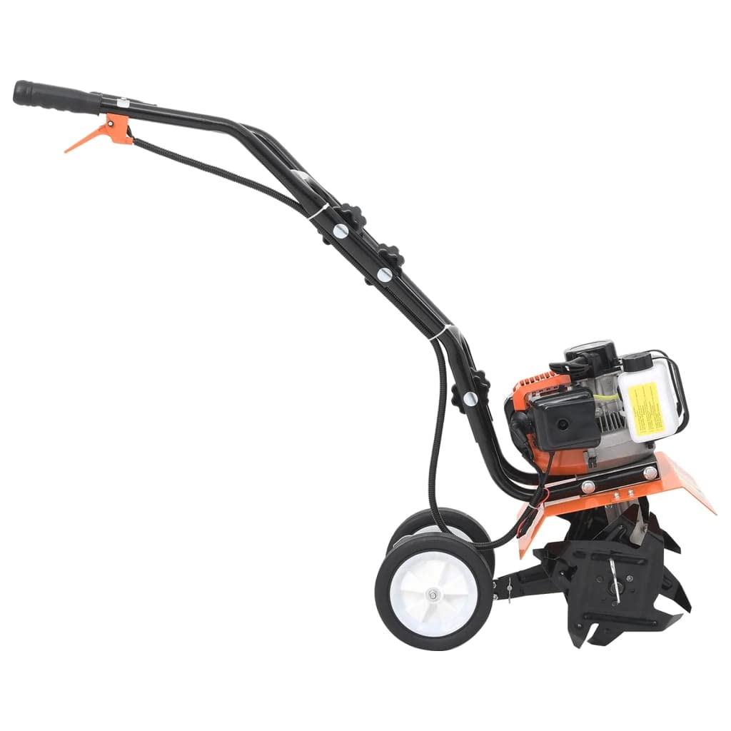 vidaXL Arado de Gasolina Motoazada Cultivador Herramienta Máquina Arar Desmalezar Trabajar con Fertilizantes Airear Jardín Patio Exterior 52 CC