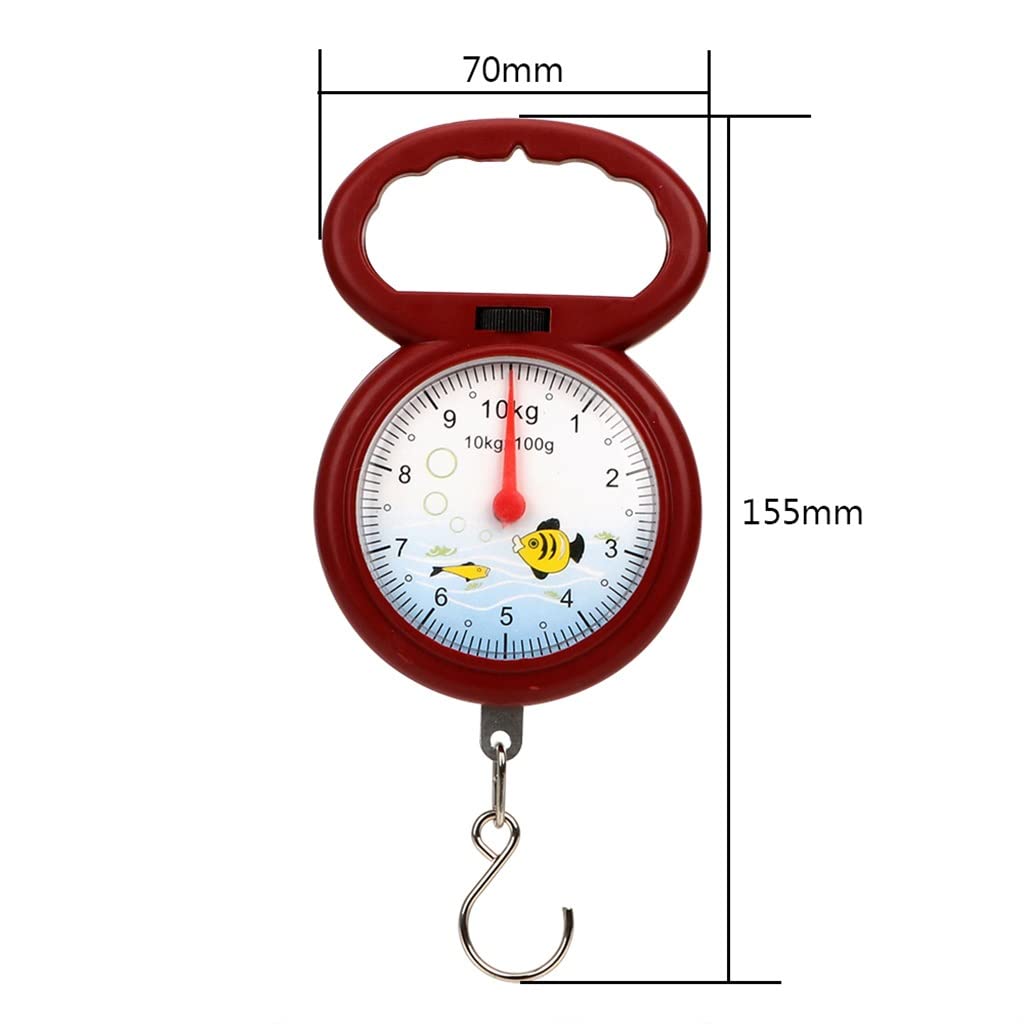 JFDBGU Pointer Hook Hanging Scales Mini Portable 10kg Weighing for Fishing Pocket Luggage