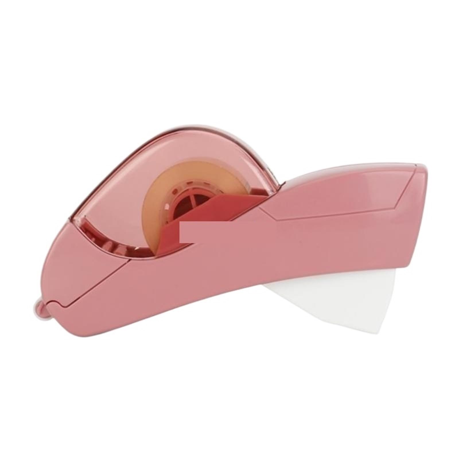 Distributore automatico di nastro adesivo portatile for sigillare scatole, include 2 rotoli da 12 mm Tagli Puliti E Precisi(Dark pink)
