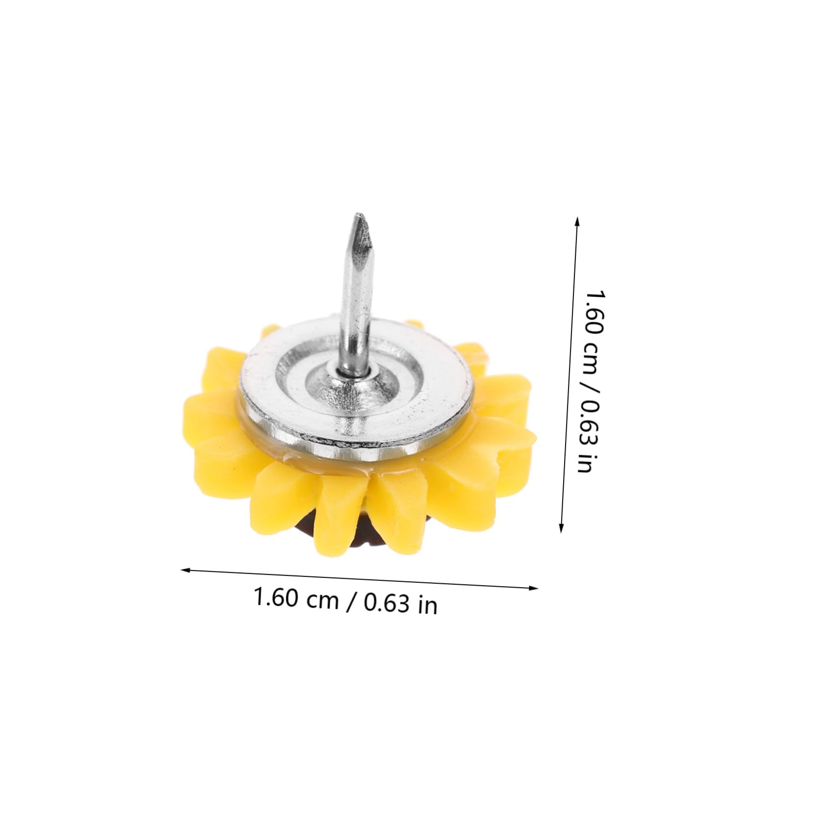 Cabilock 5 Series Chinchetas Decorativas De Girasol Oficina Clavos De Coloridos Tableros De Anuncios Y Manualidades 40 Piezas X 5