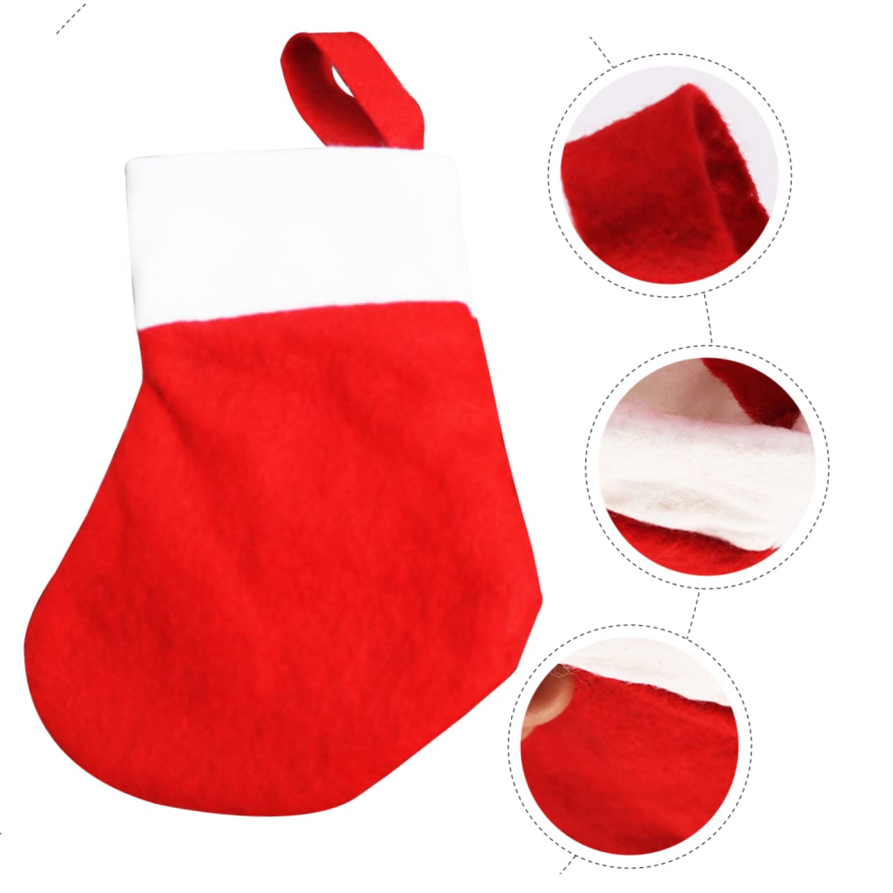 64stücke Mini Weihnachtsstrümpfe Aus Rotem Und Weißem Material Weihnachtsdekoration Für Baum Kamin Oder Party Zum Befüllen Mit Süßigkeiten Und Kleinen Geschenken