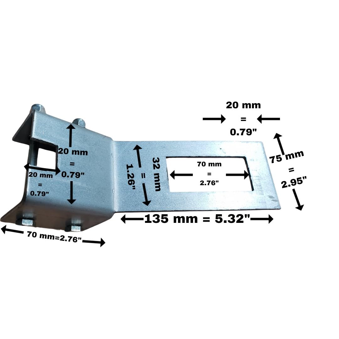 Best-Metal-Products 3-Point Drawbar Lock, Steel, Combination Lock, Heavy Duty, 0 0900101