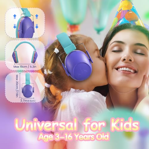 Onhear Kids Noise Cancelling Headphones, NRR 26dB Kids Ear Protection Earmuffs for Autism, Toddler, Children, Noise Cancelling Sound Proof Earmuffs/Headphones for Concerts, Air Shows, Fireworks - Image 6