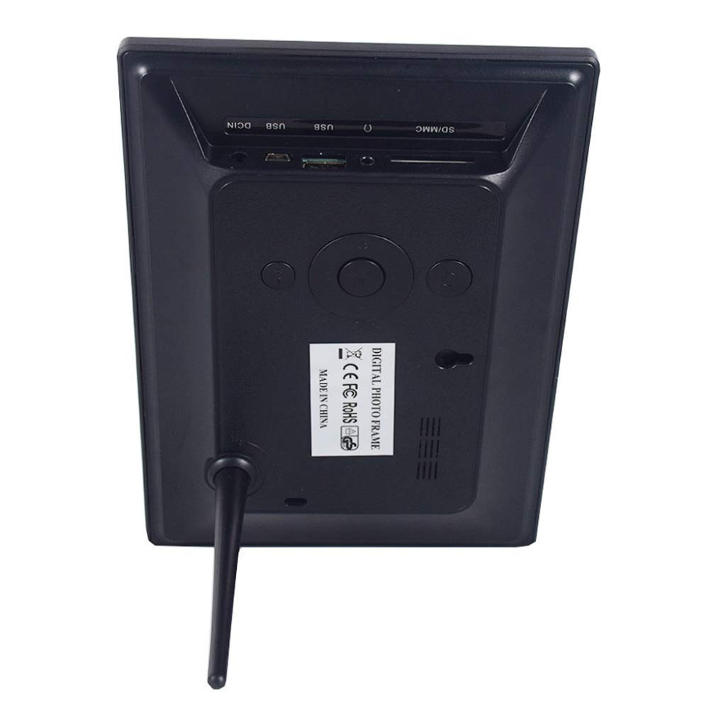 Slimme Digitale Fotolijst 7 Inch 1024x600 LED-scherm,Elektronische Fotolijst Met Afstandsbediening,Vrijstaand Of Aan De Muur Gemonteerd,Videomuziek Fotokalenderklok,Eenvoudige Installatie,Cadeau