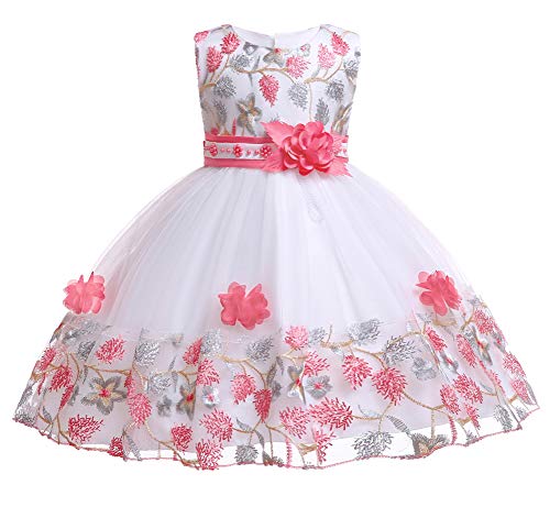 12M-8T Toddler Pageant Flower Girl Lace Dress Little Girls Party Wedding Formal Dresses2