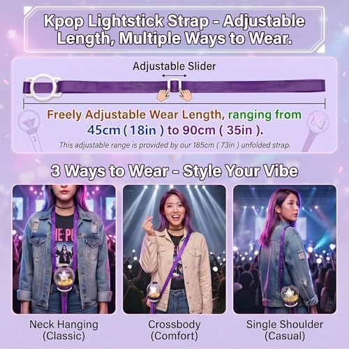 Correa cruzada K-pop de hombro transpirable y accesorios de estrella multifunción 3