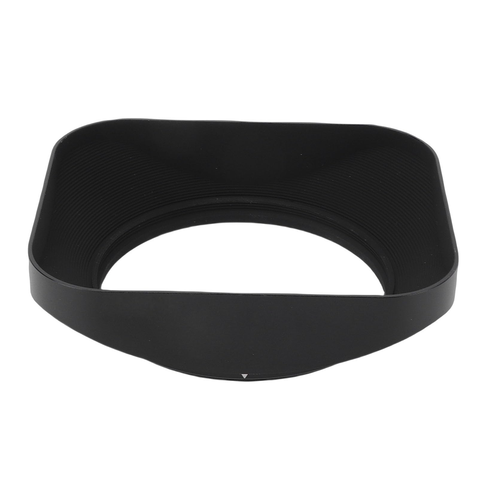 Paraluce quadrato in metallo da 67 mm con interno satinato antiriflesso e cappuccio anteriore per obiettivi fotocamera DSLR, lega di alluminio nera