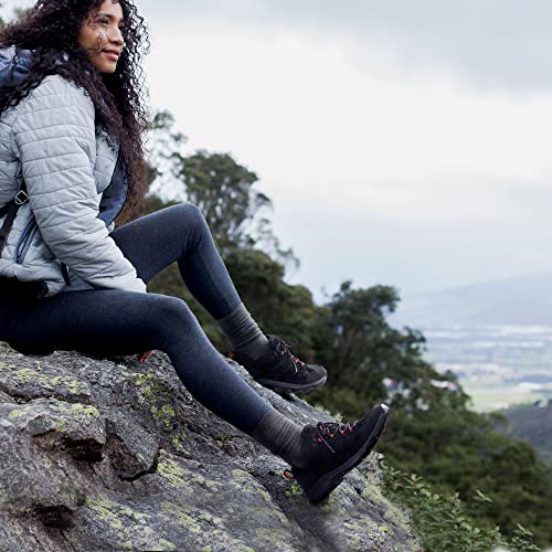 NORTIV 8 Women's Hiking Shoes Lightweight Breathable Mesh Walking Sneakers Outdoor Work Shoes Wander,Size 7,Black,SNHS222W