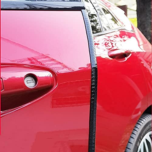 Black Edge Trim Automotive U-Channel Rubber Trim 1/2" X 3/8" - Fit Gap 3/64"To1/4" Car Door Sealing Strip,Rubber Weather Stripping With Steel, Cars Door Edge Guards,Metal Edge Protector - 12Foot #TOP6