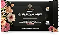 Lenços Demaquilantes Premium, Isacare, 20 Unidades