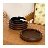 FAJNUZI2024 シガレット灰皿 無垢材 フラフープ灰皿 家庭用 リビングルーム 寝室 装飾 オフィス 書斎 ティールーム シガレット灰皿 無垢材 円灰皿 灰皿