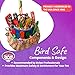 Super Bird Creations SB669 Wicker Foraging Basket Bird Toy for Parrots Cockatiels Ringnecks Medium Conures Quakers,Caiques Pionus - Crunchy Multi-Colored Textures - Medium Bird Size, 10” x 4” x 5”
