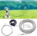 XiaZ 50 FT Tie Out Cable for Large Dogs, Dog Cable with 360°Rotate Clasp, Heavy Duty Tie-Out Chain for Outside, Yard, Camping, Up to 350 Pounds