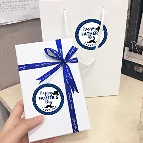 Besttile Happy Father's Day Envelope Seals Labels Stickers Party,2 Inch Father's Day Gift Wrap Circle Labels For Party Favor,500 Stickers Per Roll #TOP4