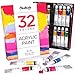 Produktbild Chalkola Acrylfarben, Set mit 32 Tuben, 22 ml Malfarbe pro Tube, hochwertige Acryl-Künstlerfarbe, zum Malen auf Leinwänden