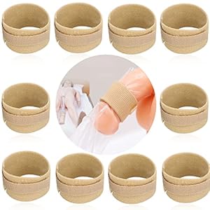Male External Catheter Strap Leak Free Penile Clamp Fully Adjustable Urinary Sheaths Fixer Band for Prostate Surgery Prostatectomy Reusable Washable Incontinence Supplies(Pack of 10)