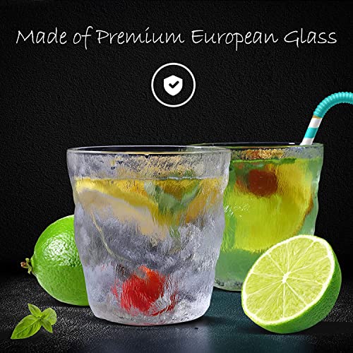 Image of Premium 280 ML Water & Juice Drinking Glasses Set of 6 Vintage Glassware Set for Juice, Cocktail, Mocktail,Whisky All Beverages Everyday Uses for Gift (6, MT-05)