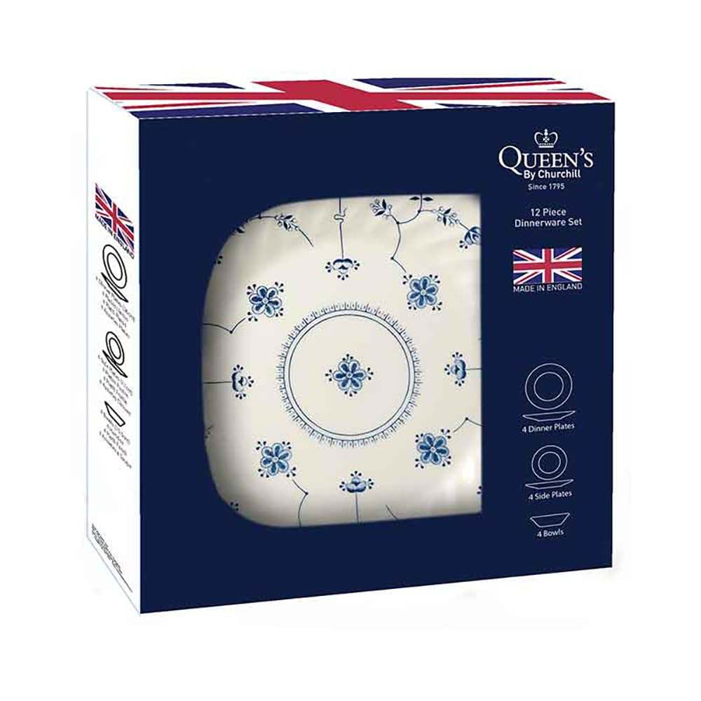 Queens By Churchill FINB10131 Service de table en céramique