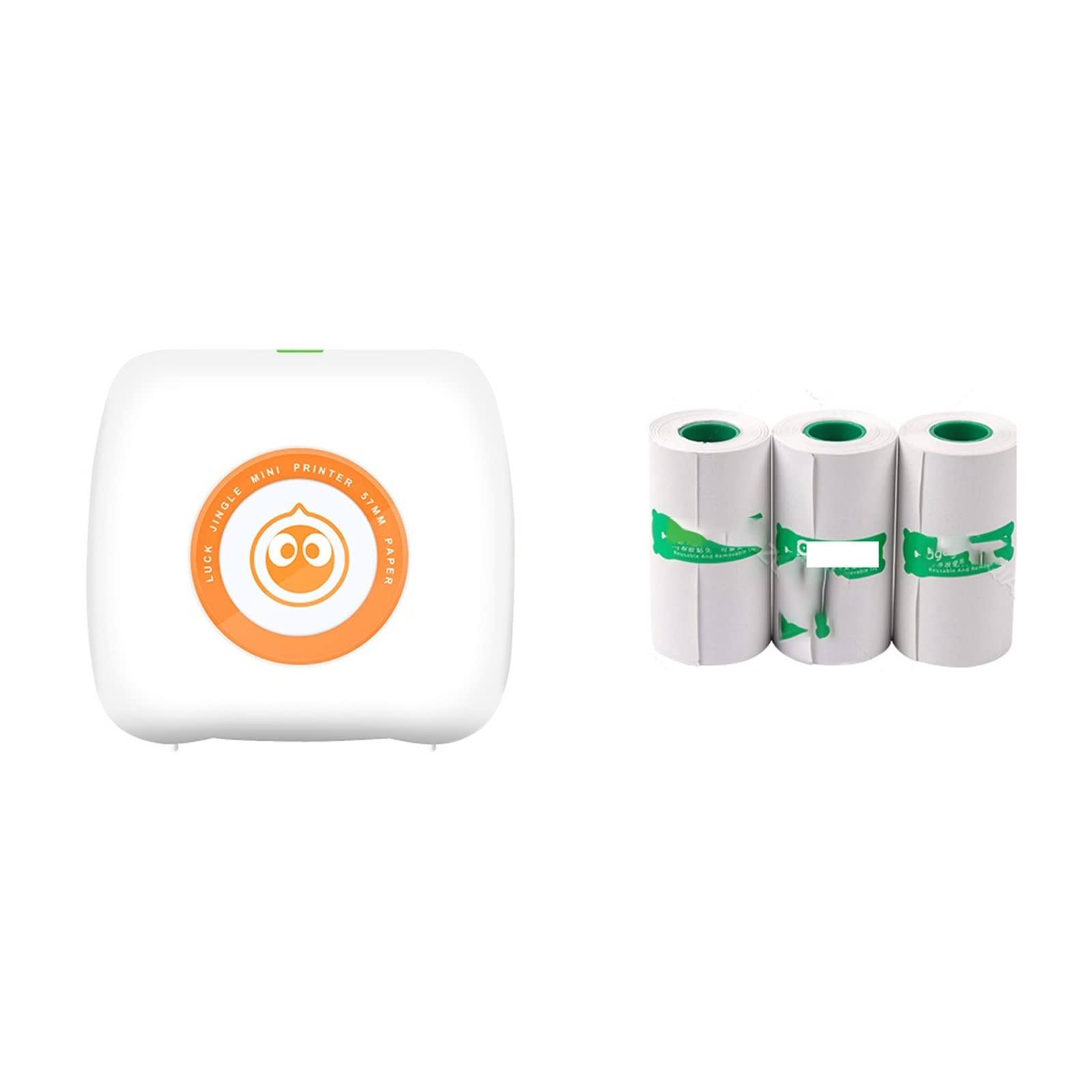 Mini stampante tascabile multifunzione for foto, banconote, etichette, aggiungi 3 note bianche(WH 3White Note)