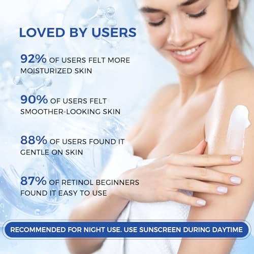 Image of OUKEYA Retinol Body Lotion with Aloe Vera & Vitamin E, Firming, 16.9 Fl Oz | Skin Smoothing & Toning, Night Renewal Care, Brightening, Smooths Crepey Texture And Hydrates, Non-Greasy,All Skin Types
