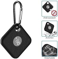 Vista 3 de SaharaCase - Funda de silicona para Tile Pro con clip de mosquetón [parachoques a prueba de golpes] agarre antideslizante, color negro