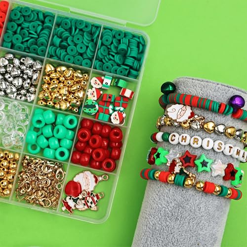 Perles de Noël kit DALAN pour fabriquer des cadeaux de bijoux faits main