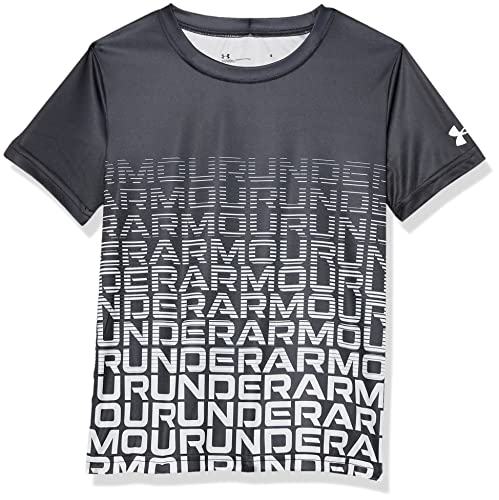 T-shirt Under Armour noir taille 6 idéal pour le sport scolaire des garçons