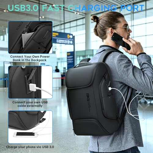 Image of FUTURE AESTHEICS Business Laptop Smart backpack Can Hold 15.6 Inch Laptop Commute Backpack Carry on bag for men and women