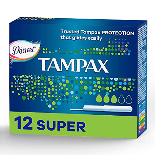 Tampax Tampons Super Discreet With Applicator 12 Tampons