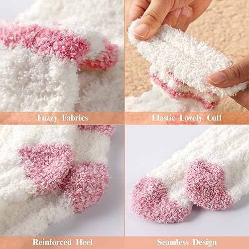 Pleneal Fuzzy Socks for Women - Fluffy Sock Women, Winter Warm Cozy Sock for Womens Slipper Socks4