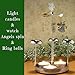 Spinning Angels Tealight Candle Spinner with Bell Chimes - Swedish Scandinavian Style Design - Measures 8