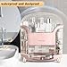 Makeup Organizer & Skincare Organizers, Cosmetic Organizer Box for Countertop with Lid & Drawers, Make Up Storage Organizer with Waterproof & Dustproof Cover, Birthday Gifts for Vanity Women Girls