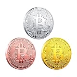 【Taille appropriée】 Ces pièces bitcoin mesurent près de 40 mm de diamètre et 1,5 mm d'épaisseur. Cet objet de collection de luxe brillant est parfait pour tout fan de crypto ou mineur de bitcoin. Joli souvenir ou nouveauté. Pièce de défi parfaite, démarreur de conversation ou objet de géocaching.