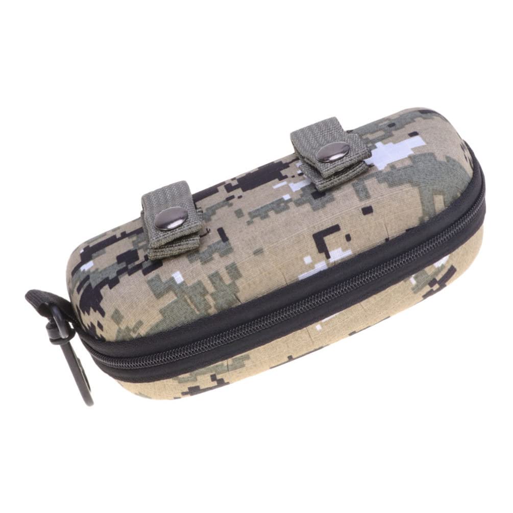 GANAZONO Estuche de Gafas de Camuflaje con Trabilla para Cinturón Caja de Almacenamiento para Gafas Estuche para Gafas de a Prueba de Golpes para Exteriores