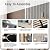 NovaGrid Board 4PCS 3D Fluted Textured Panel Acoustic Slat Wall Panel Triple-Round Design for Interior Ceiling and Decoration 118"x8.6" (Silver)