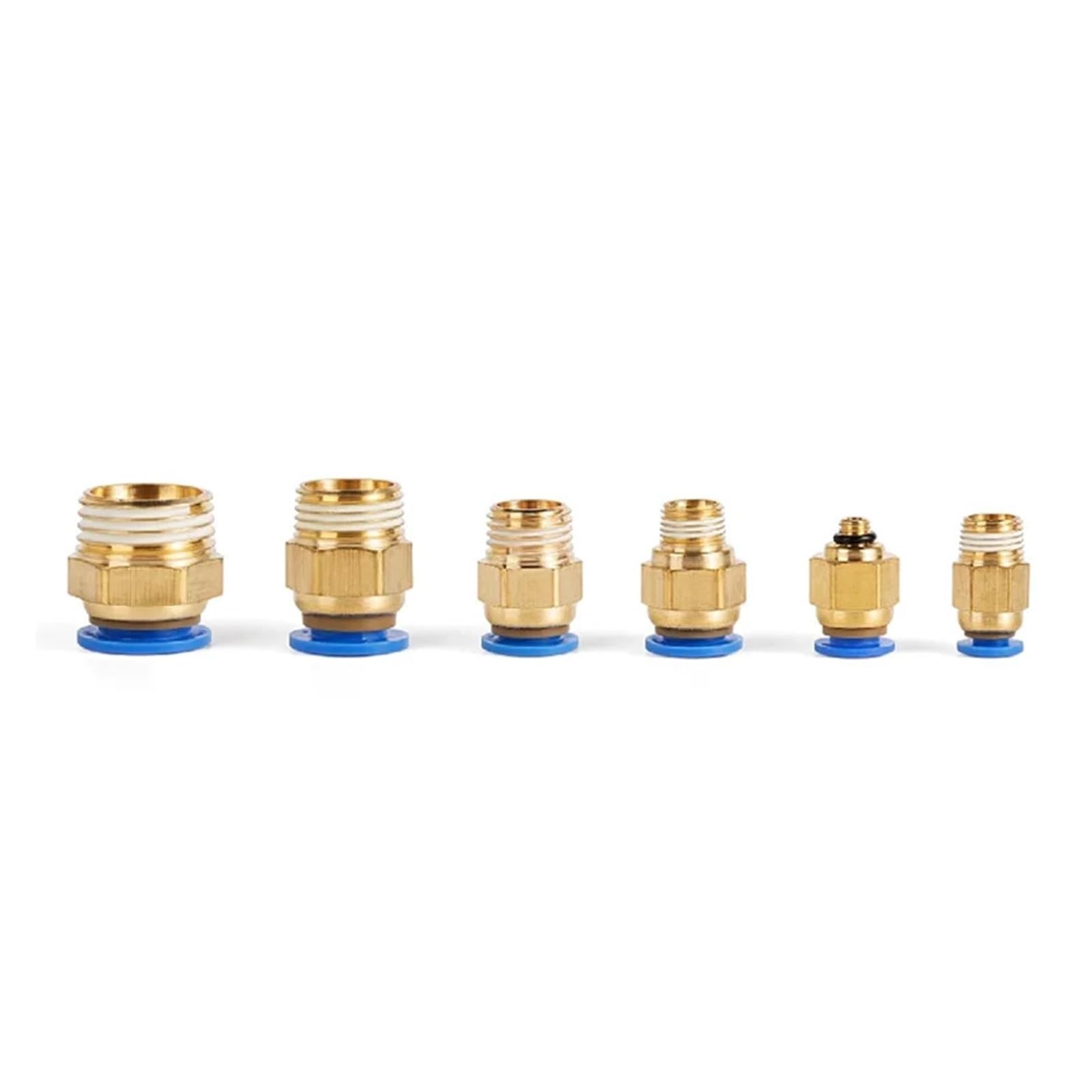 PC Air Pneumatic Raccordo Connettore rapido PC4-m5 4-M6 4mm 6mm 8mm 10mm 12mm Filettatura maschio 1/4 1/2 1/8 3/8 Tubo flessibile compresso Tubo(PC8-M12x1.75,50 PCS)