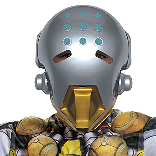 Disfraz Overwatch Zenyatta para niños, traje con músculos acolchados miniatura 3