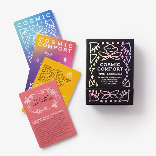Image of Cosmic Comfort: 50 Tender Affirmations and Grounding Meditations from the Universe: Meditation Cards