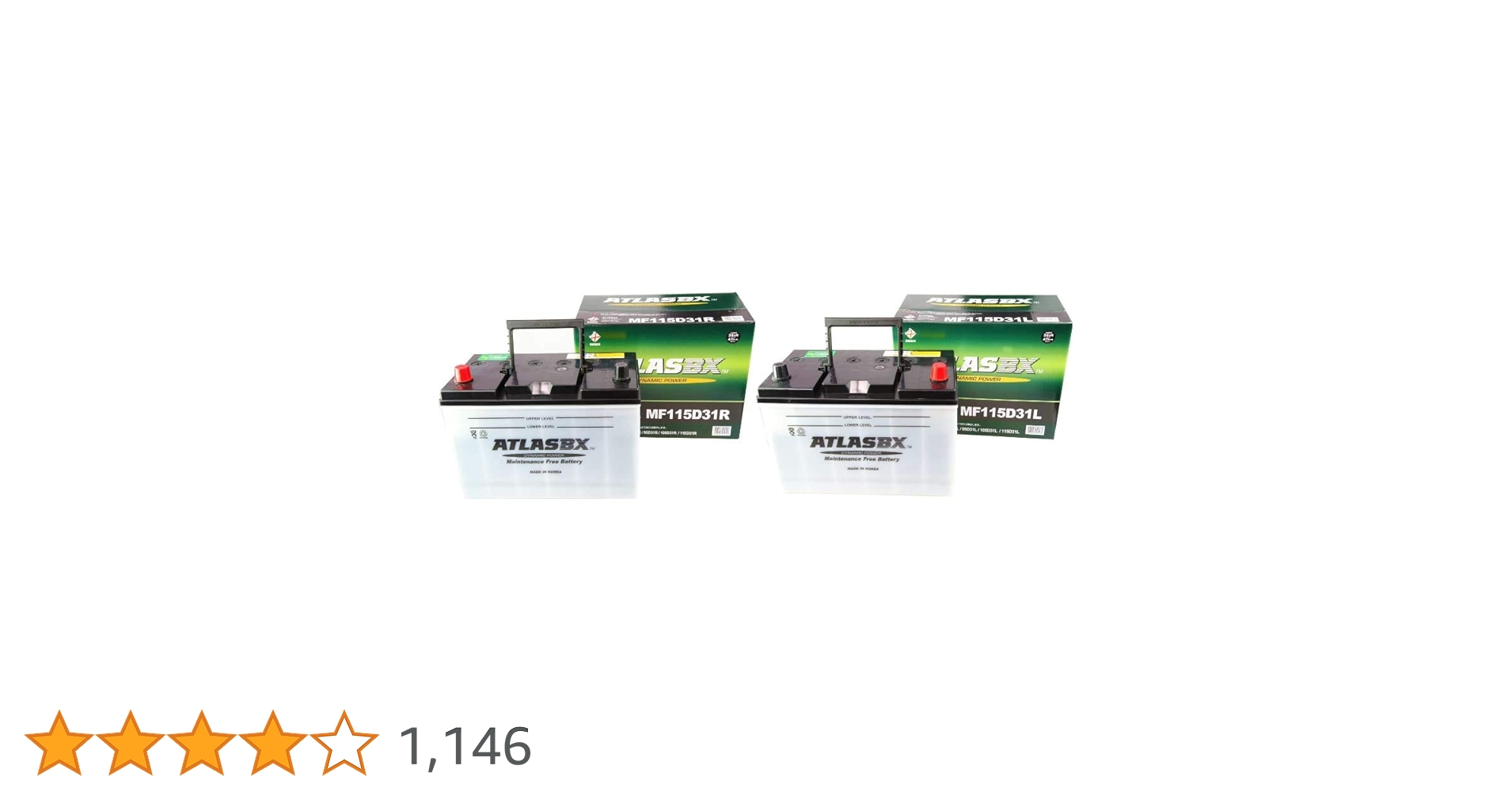 ATLASBX MF115D31R/MF115D31L バッテリーセット Amazon | ATLASBX [ アトラス ] 国産車バッテリー [ Dynamic