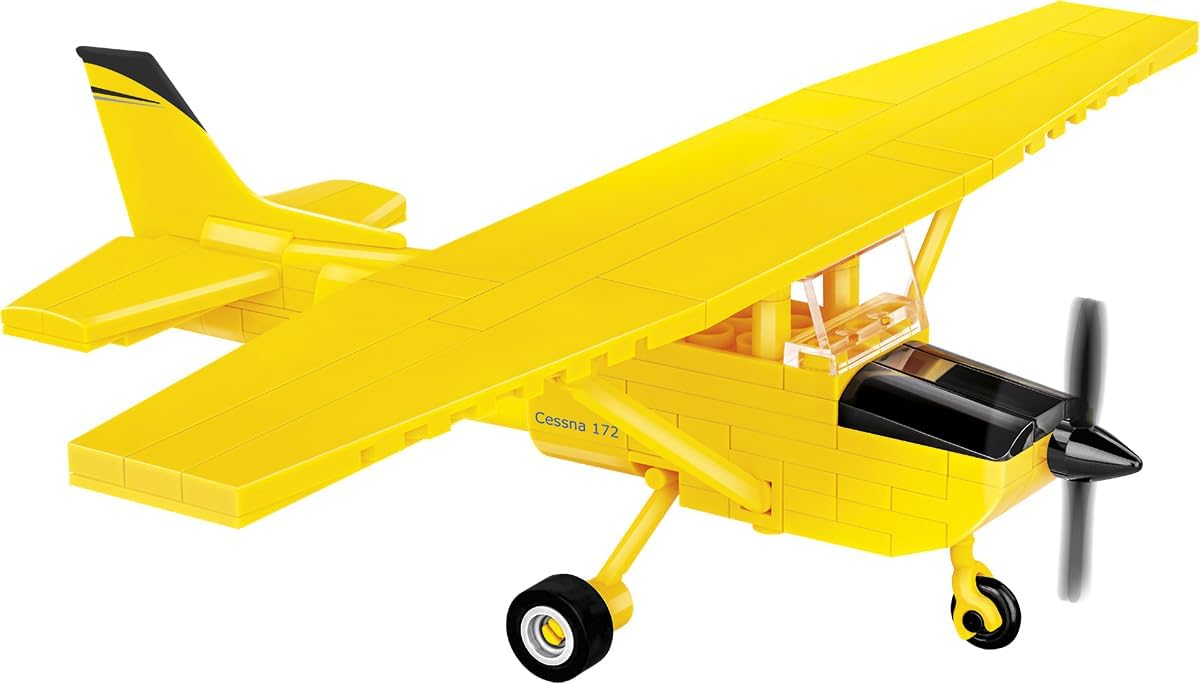 COBI Cessna 172 Skyhawk, Yellow Building Set, 160 Pieces