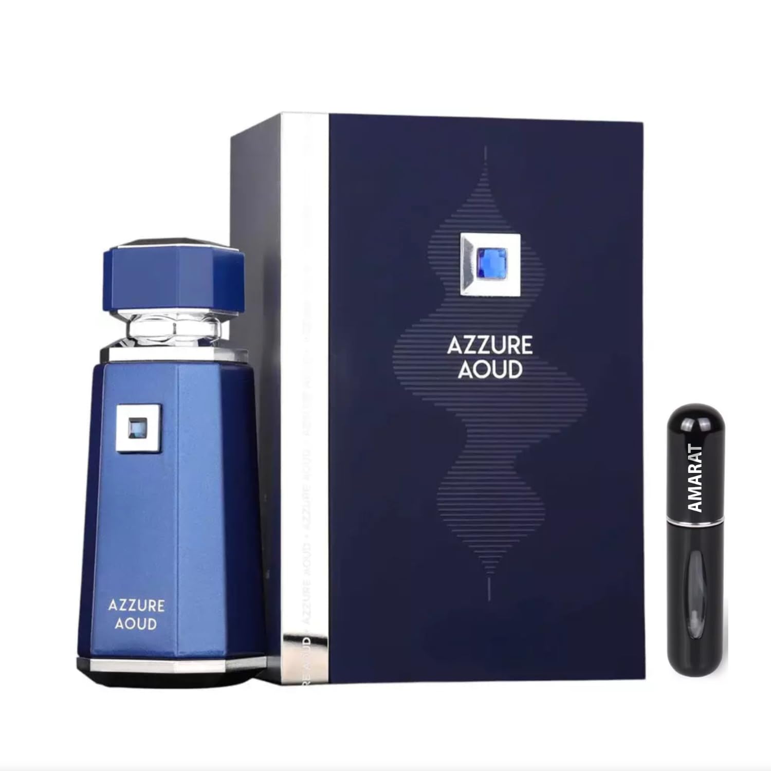 Perfumy w płynie Brun 100 ML, długotrwałe perfumy arabskie, woda perfumowana importowana z Dubaju, w tym 5 ml wielokrotnego napełniania rozpylaczem, zapach z nutami cynamonu, wanilią i praliną (Azzure