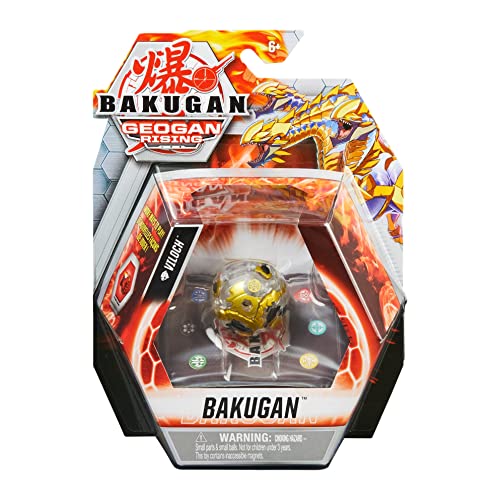 Bakugan, Diamond Viloch, 2-inch Tall Geogan Rising Collectible Action Figure and Trading Card